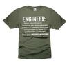 Mens Engineer T-shirt Engineer Funny Definition T-Shirt Engineer Gifts For Men