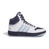 Adidas Hoops 3.0 Mid Comfortable Versatile Shock Absorbing Durable High-Top Skate Shoes Kids Sneakers White Blue Green IF7737