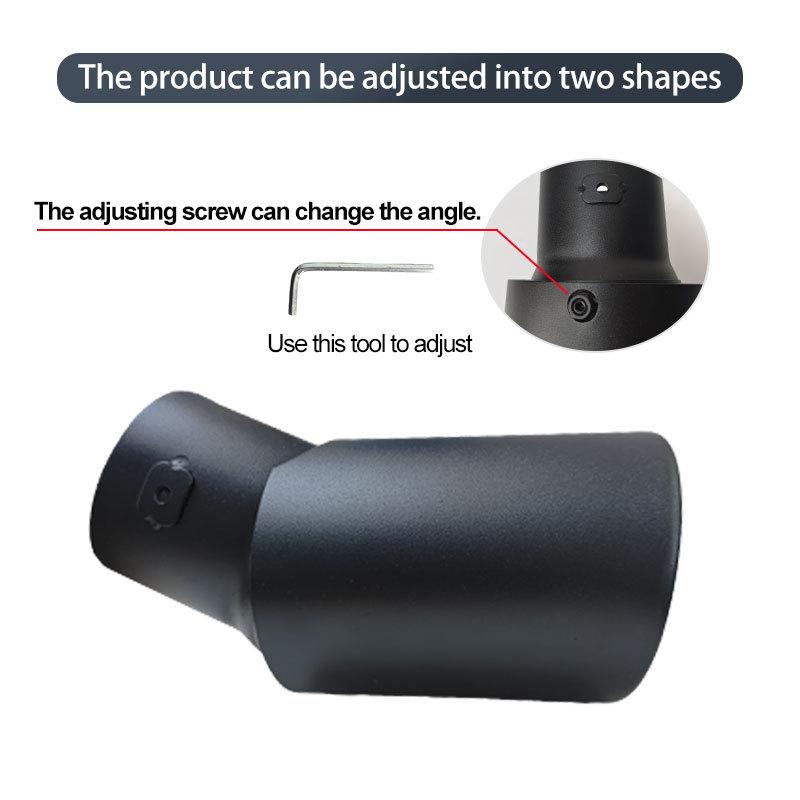 Adjustable Stainless Steel Exhaust Tailpipe for Highlander, IX35, Range Rover, CRV, Sportage, Lexus SUV, Tiggo