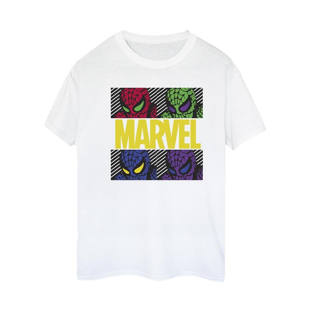 Marvel Womens/Ladies Spider-Man Pop Art Cotton Boyfriend T-Shirt