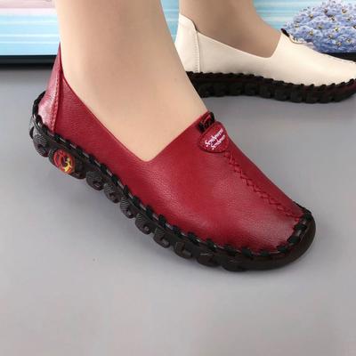 Velcro Fastener Pumps Oxford Flat παπούτσια για άνοιξη/καλοκαίρι για έγκυες γυναίκες με μαλακό κάτω μέρος μαλακή επιφάνεια αναπνεύσιμο γυναικείο δέρμα
