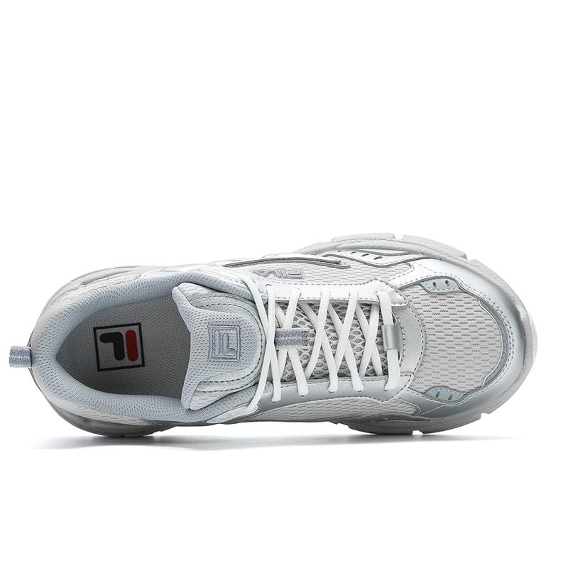 Fila Blade Silver Tooth Shoes Fashion Versatile Comfortable Trendy Casual Low Top Running Shoes Women Sneaker Antarctic-Gray F12W512101FAS