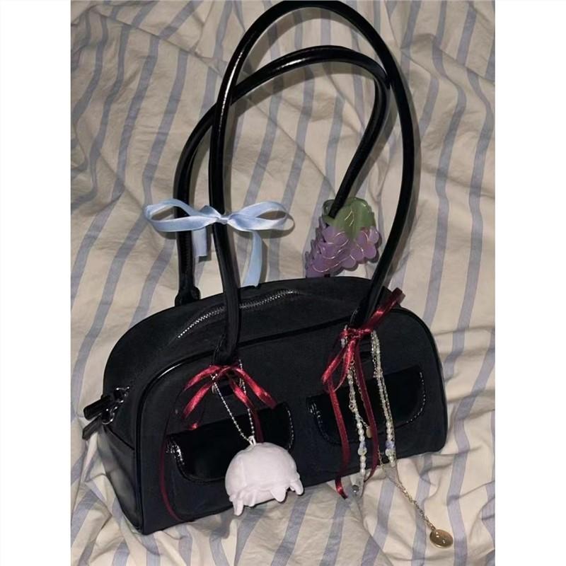 

Blogger Yunzhen bowling bag multi-pocket casual armpit bag niche design commuter bag new