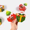 Foldable Mini Christmas Packaging Box Christmas Tree Santa Claus DIY Gift Storage Box Funny Handmade Xmas Supplies Party Decor