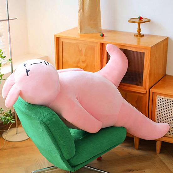 Regenbogen Hase Plüschtier Langohr Hase Körperkissen Weicher Hase Stofftiere Heimdeko Geschenk für Kinder