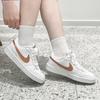 Nike Court Borough Low 2 SE GS White Metallic Copper Kids Sneakers Vivid-Purple DQ5979-100