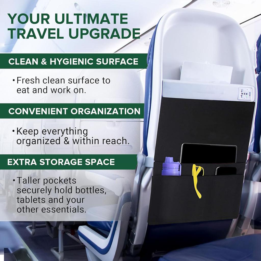 Multi Functional Airplane Meal Board Bag, Portable, Multi Pocket Airplane Meal Board Bag, One Pack