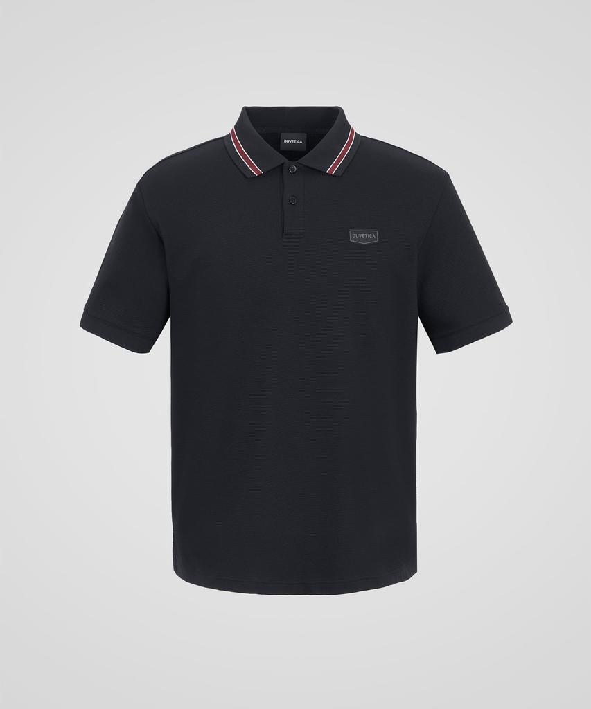 DUVETICA Norcha (Black) (Men'S Short-Sleeve Polo Shirt)