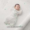[Patented S-shaped design to prevent Moro reflex, easy hand access, two-way zipper for easy diaper changes] Good Swaddle, Cotton Mesh, 100% Cotton, Go