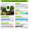 6 In 1 Soil Testing Meter Set Measure Humidity Acidity Sunlight And Heat For Gardening Farm And Greenhouse Indoor Plant