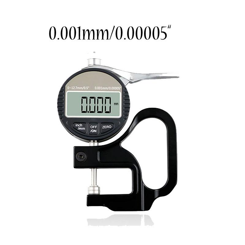 0.01/0.001mm Electronic Thickness Gauge 12.7mm Digital Micrometer Thickness Meter Micrometro Thickness Tester RS232 Data Output