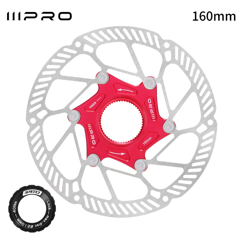 160mm 140mm Centerlock Brake Disc Floating 160mm 140mm 6 Screws Disc Rotor Cooled Lightweigh for Mtb Road Mountain Bike