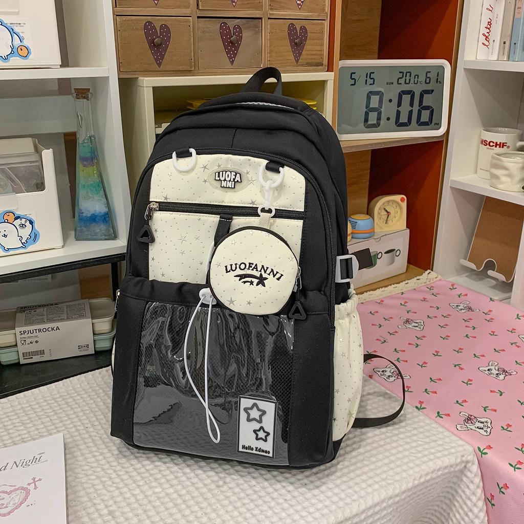 Schoolbag schoolbag for girls, primary school students, grades 3 to 6, backpack, large capacity 1011 new trendy girls, junior high school backpack