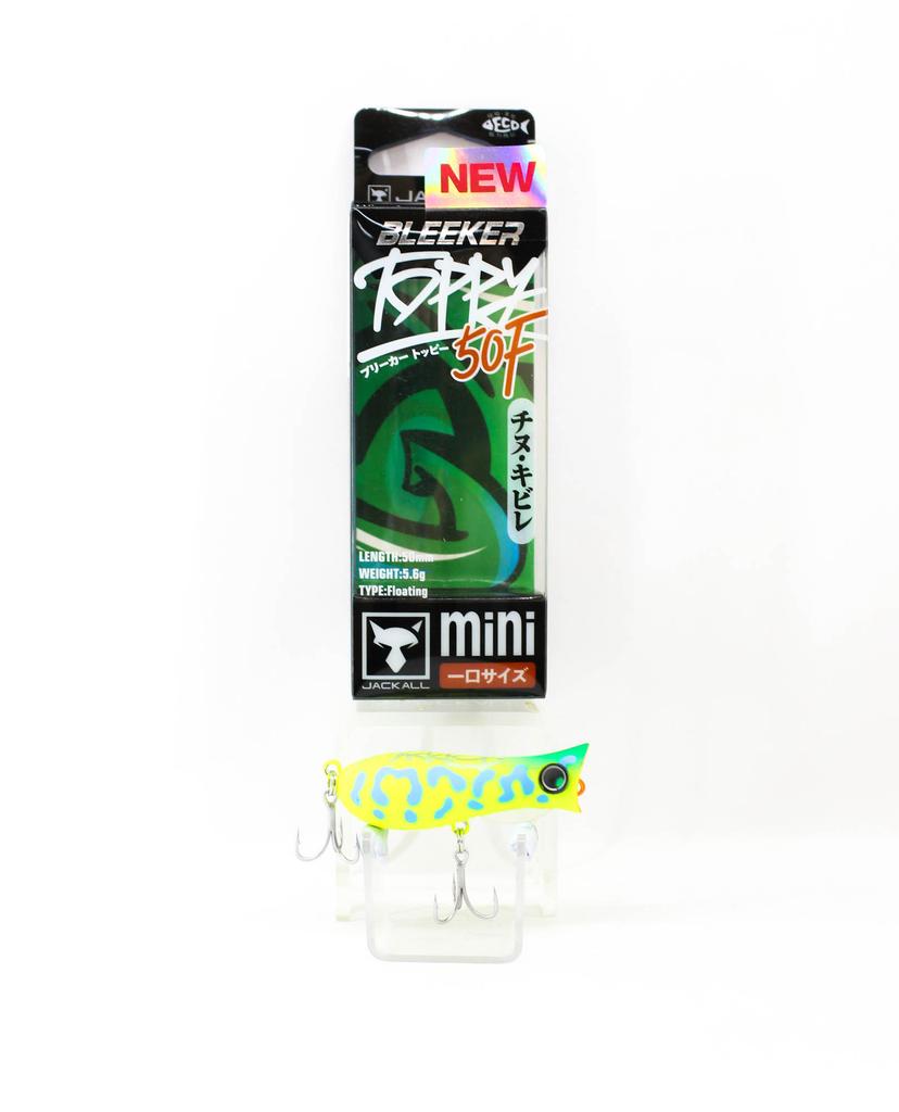 Jackall Bleeker Toppy 50F Floating Lure Matte Chartreuse Coach Dog (0627)
