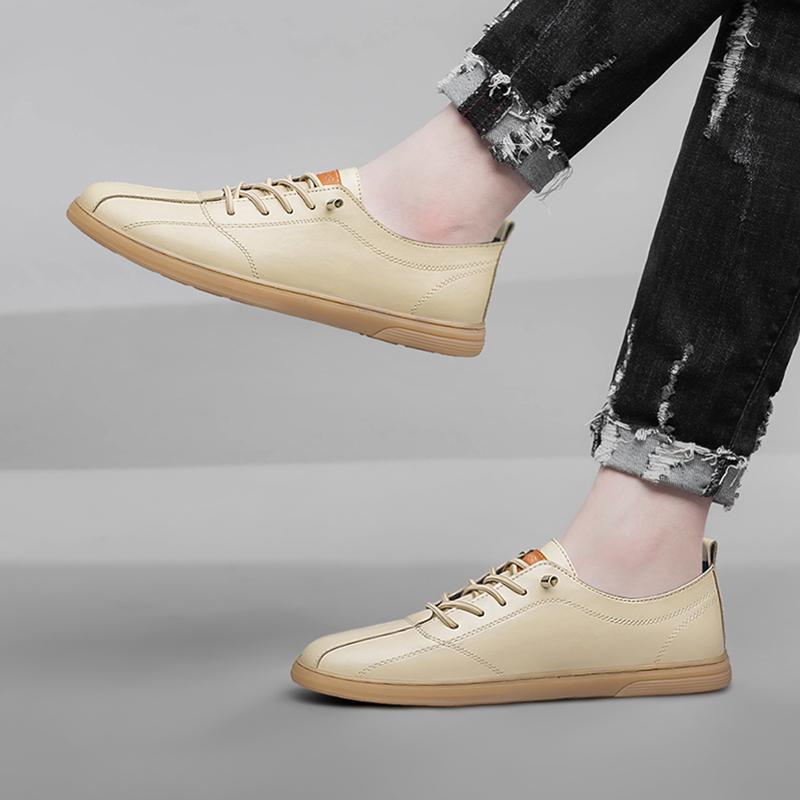 Classic Men's Sneakers Platform Slip On Casual Shoes for Men Leather Sneakers New Comfort Flat Shoes Spring Men's Loafers Shoes