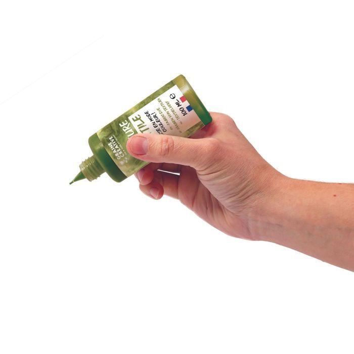 Peinture pour textile 100 ml effet tie and die - vert kaki