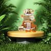 Owis Fall Tiered Tray Decorations Set For Thanksgiving, Pumpkin Truck Wooden Tabletop Decor