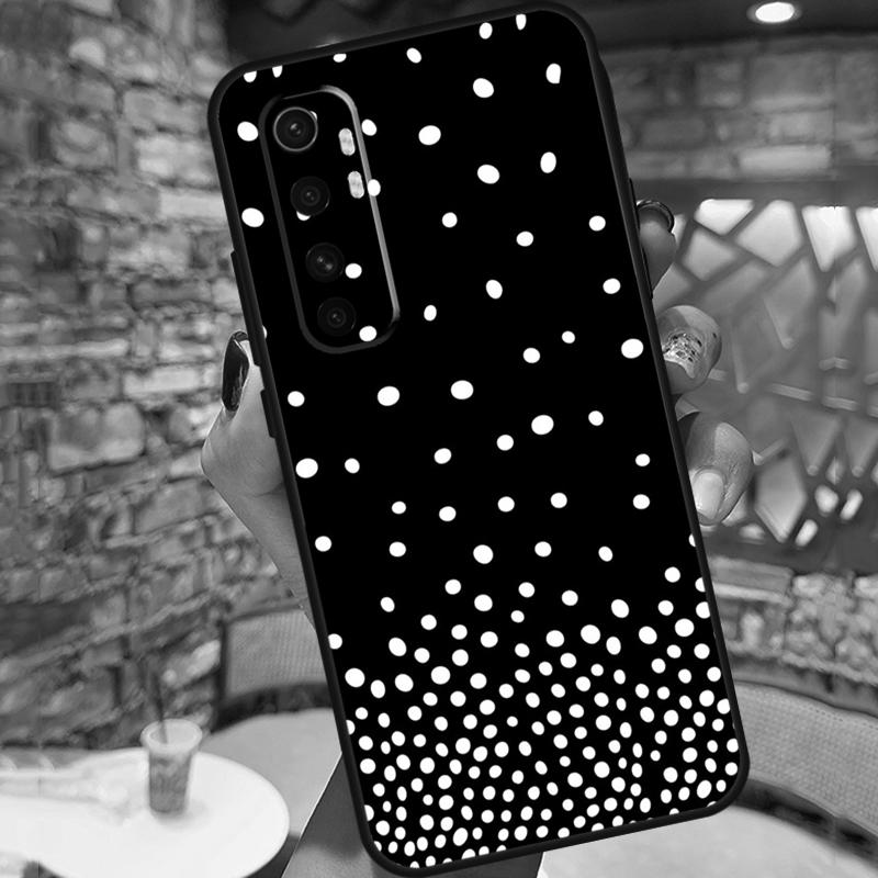 Black And White Polka Dot Case For POCO F3 X3 GT M3 M4 X3 Pro Phone Back Cover For Xiaomi Mi 11 Lite 9 10 11T Pro
