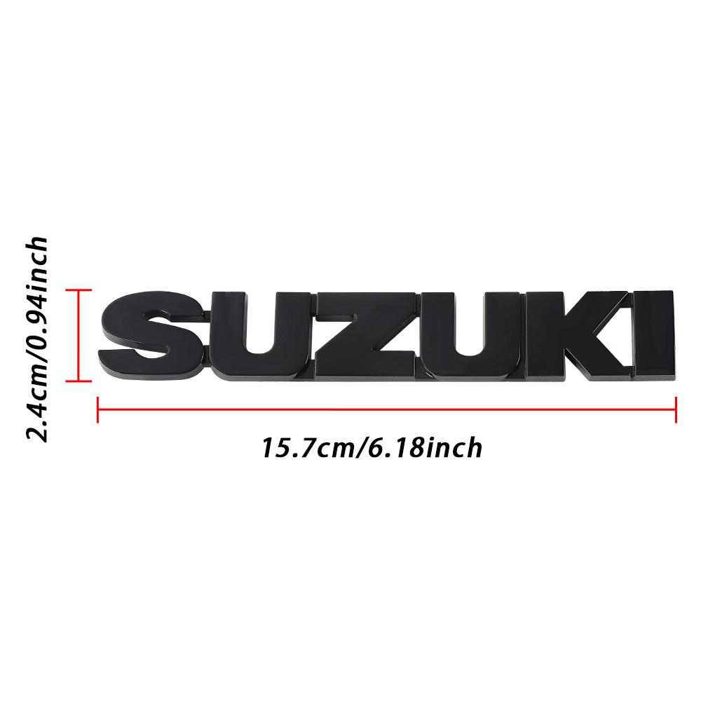 3D ABS Car Letter Emblem Stickers Trunk Badge Decals Auto Accessories For Suzuki Swift SX4 Jimny Alto Ignis Grand Vitara Samurai