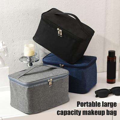 Reise Kosmetikkoffer Make-up Tasche mit Tragegriff Große Kapazität Wasserdichter Kulturbeutel Organizer für Männer Frauen Urlaub Geschäftsreisen Tägliche Nutzung