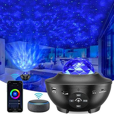 Projektor Galaxy Led Planetarium Projektor Lampe Projektor Galaxy Tageslicht für Kinder mit Sprach-/Bluetooth-Steuerung LED-Sternprojektor für Erwachsene Kinder