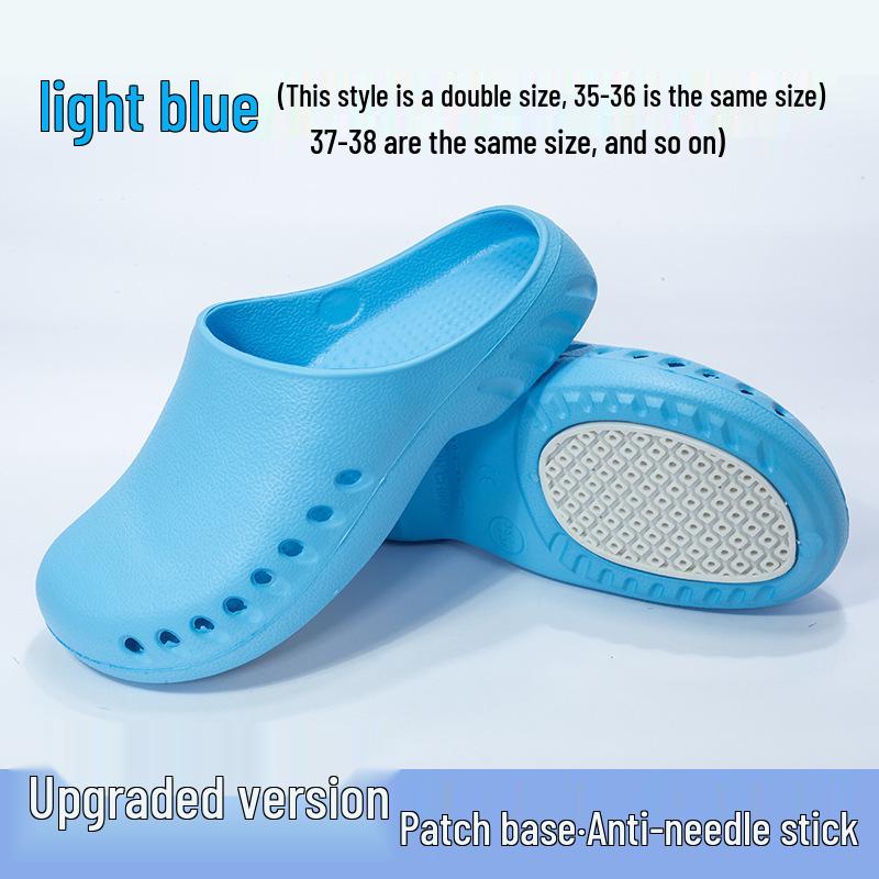 Pantoufles de travail chirurgicales antidérapantes en EVA à bout fermé pour hommes et femmes