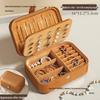Portable Jewelry Box with Earring Bag Storage