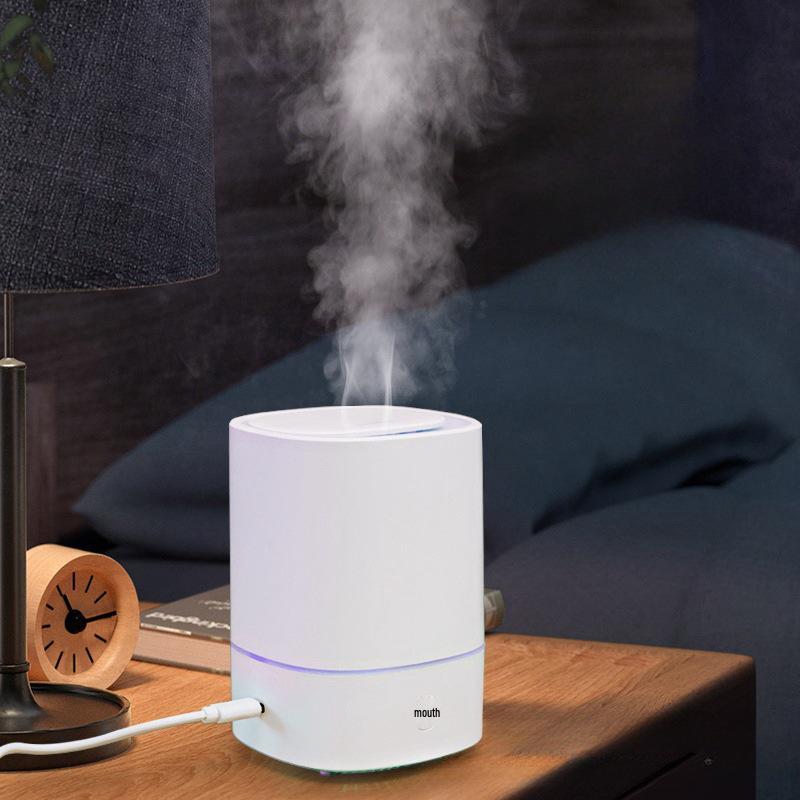 200ml Aromatherapy Air Humidifier - Silent White Atomizer with Seven-Color Light