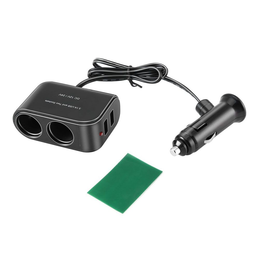 USB Car Charger Dual USB Auto Socket Splitter Car Cigarette Lighter USB Charger Car Charger
