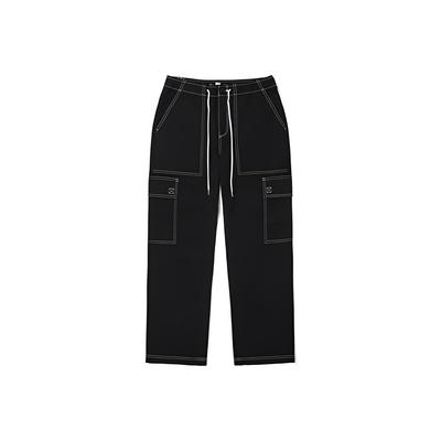 Multi-Pocket Woven Straight Leg Casual Cargo Pants Women Pants Black VN0A5DN1BLK