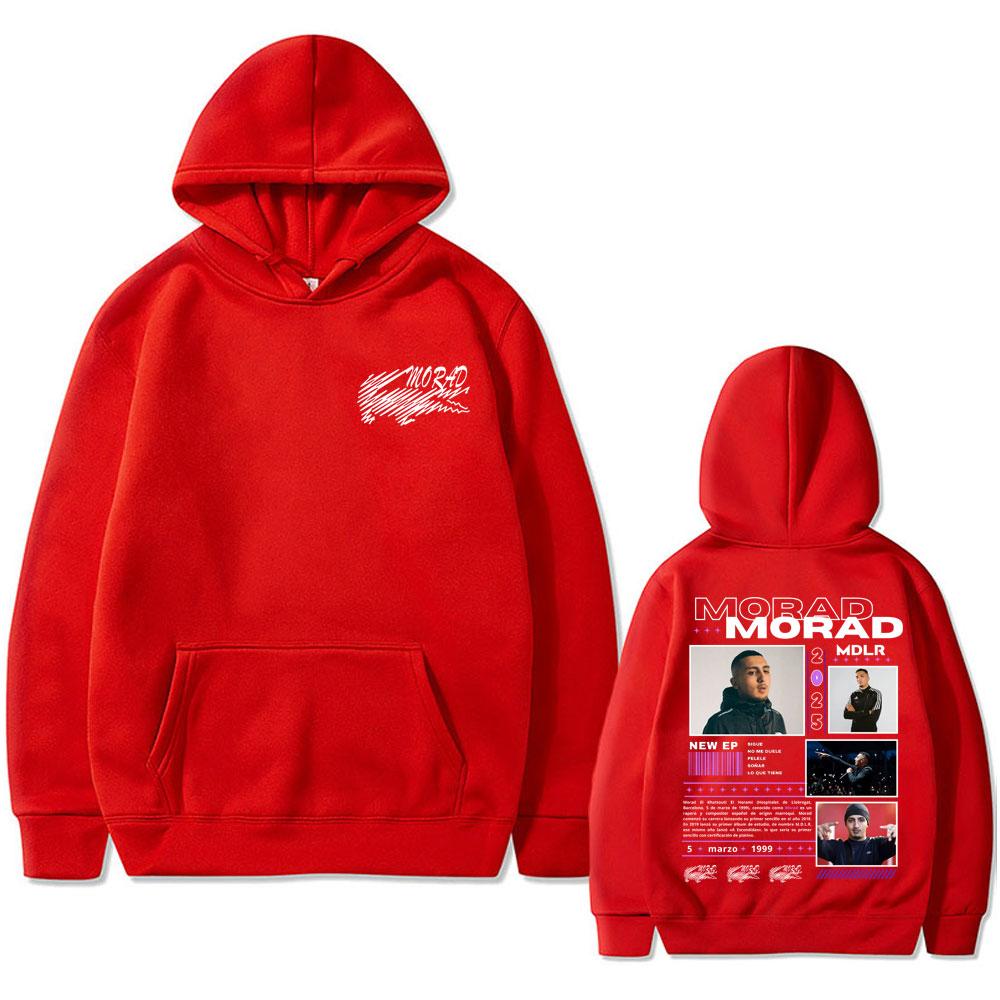 Rapper Morad MDLR Graphic Hoodie Men Women Fashion Hip Hop Oversized Sweatshirt Casual Long Sleeve Pullovers Vintage Streetwear
