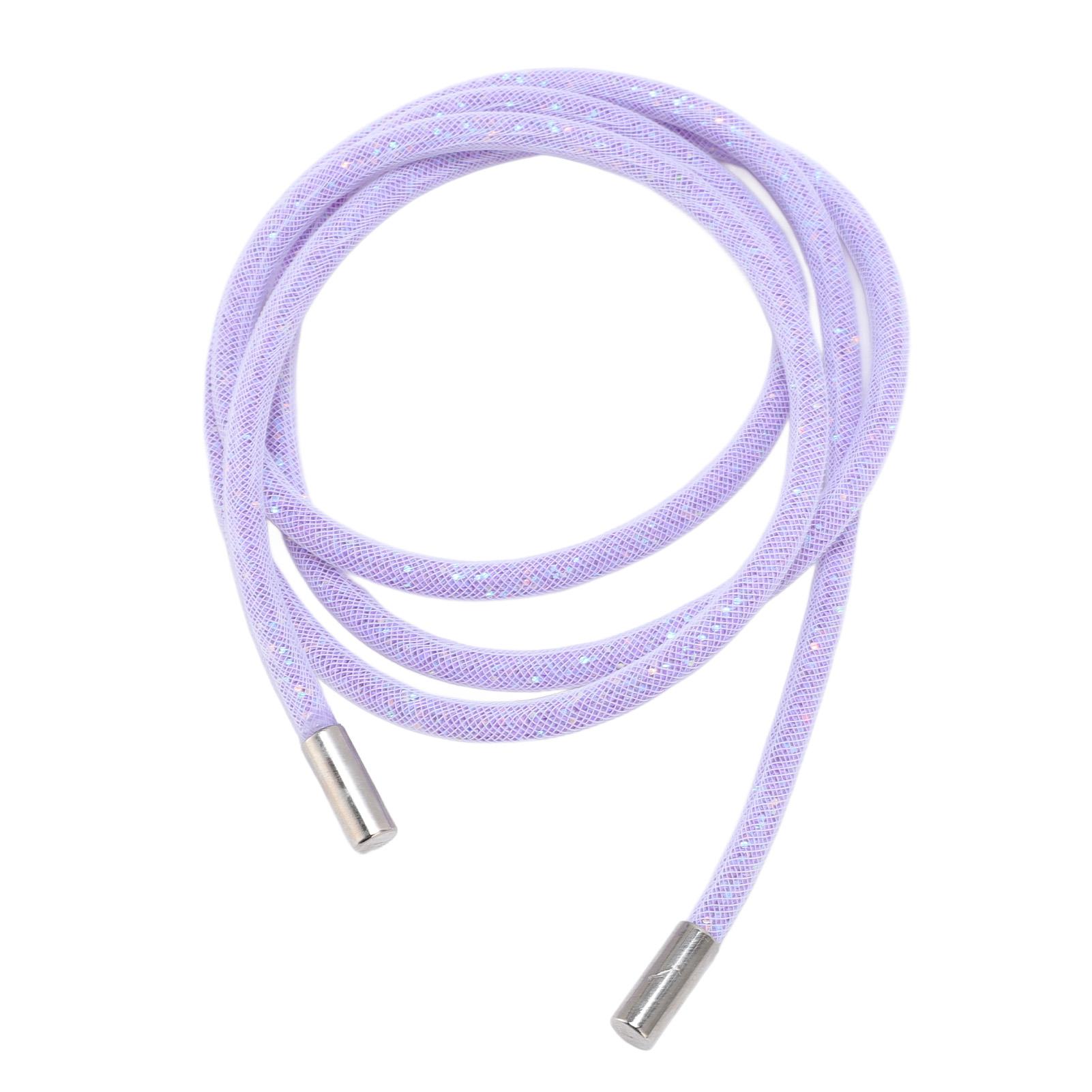 

Блестящий шнурок-шнурок, белая сетка, блестящие пайетки, круглая нить для толстовок, одежды, обуви, спортивных штанов