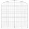 VidaXL Panier de Gabions Arqué Cage à Gabion Mur de Gabion Panier à Pierre Gabion pour Pierre Jardin Patio Extérieur 153479