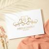Personalized Guest Book for Wedding Noble Message Photo Album Simple Elegant Horizontal Wedding Reception Signing Book Party Fav