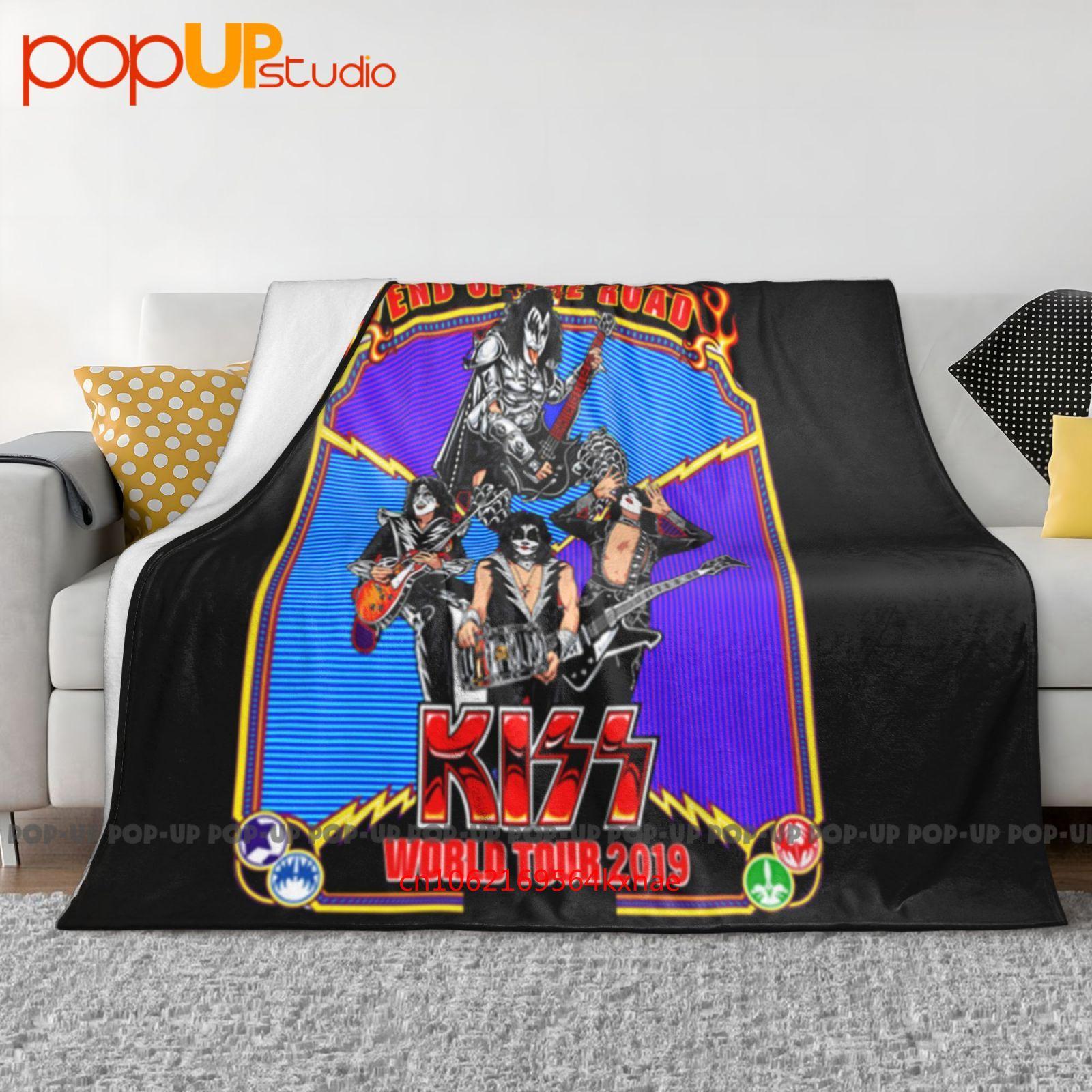 New Kiss 2019 End Of The Road World Tour Ultra-Soft Blanket Quilt Winter Sofa Cover Bed Covers 30x40in
