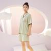 Pajamas Women's Summer Cow Crayon Small New Short-sleeved Shorts Cartoon Cute High-value Casual Style Loungewear Set