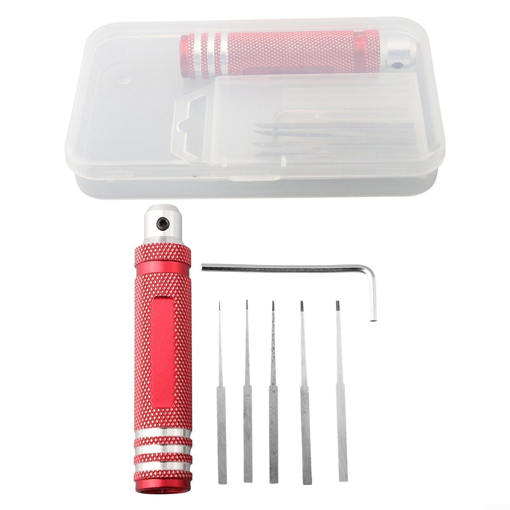 6pcs/set Model Scriber Anti-skid Handle Chisel For RC Car Hex Key Wrench