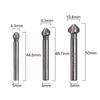 1 Pcs 3 Flute Countersink Drill Bit Round Handle 90 Degree HSS Wood Steel Chamfer Cutter Tool 6.3/8.3/10.4/12.4/16.5/20.5mm