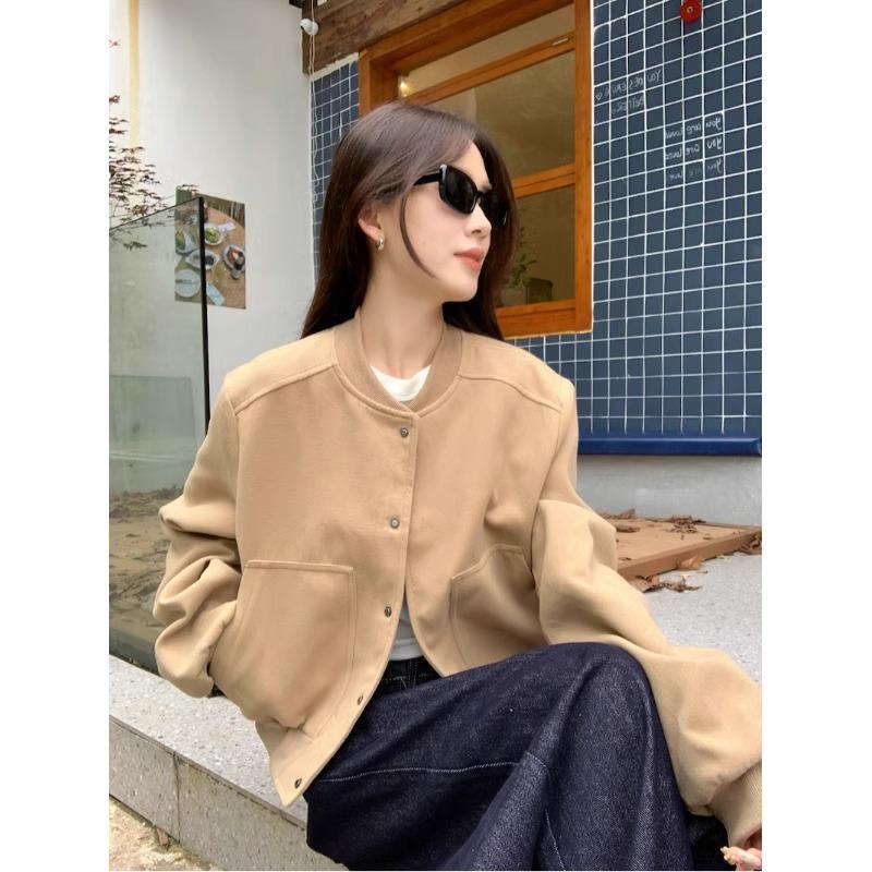 Autumn Women's Stylish Loose Fit Casual Baseball Jacket