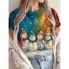 Casual Loose Fit Round Neck Short Sleeve T-Shirt With 3D Dog Print Women Men 2025