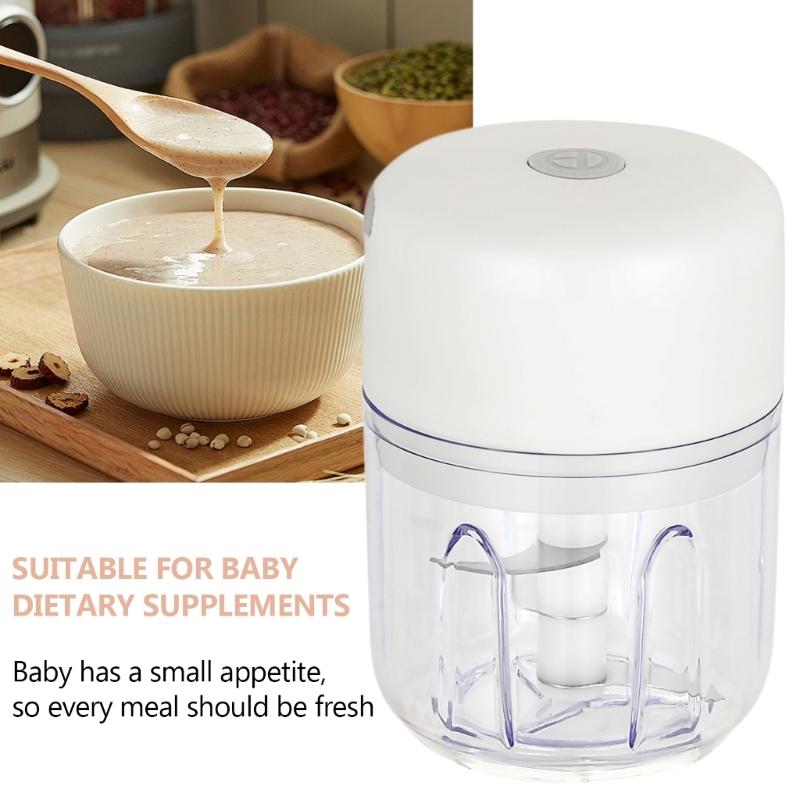Efficient Electric Food Chopper Vegetable Grinder Household Garlic Press Mashers Quick and Convenient Cooking Aid