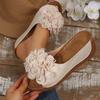Slope heel beach slippers women's summer new fish mouth flower comfortable outdoor seaside play beach shoes women