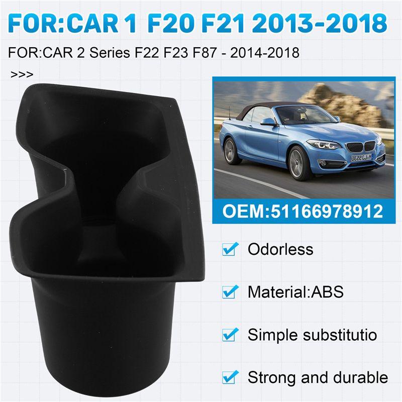 Portable Car Center Console Cup Holder Insert Water Cup Holder 51166978912 For BMW 1 2 Series F20 F21 F22 F23