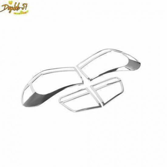 Chrome For Volkswagen Tiguan 2013-2016 ABS Exterior Tail Light Lamp Frame Trim
