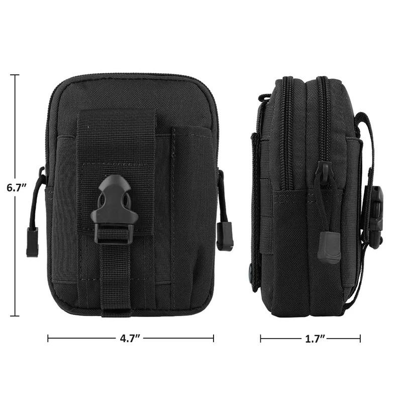 Men'S Belt Bag Outdoor Waist Bag Bag Waterproof Camo Sports Hunting Accessories Storage Bag Molle Nylon Cell Phone