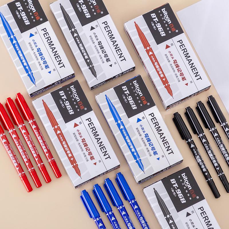 Baitong BT-968 Double-Ended Quick-Dry Black Outline Marker