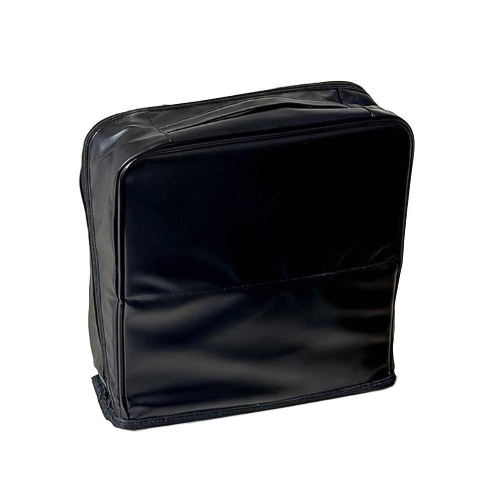 Multi-layer Vertical Makeup Bag PU Toiletry Storage Bag Portable Cosmetic Organizer  Travel чёрный