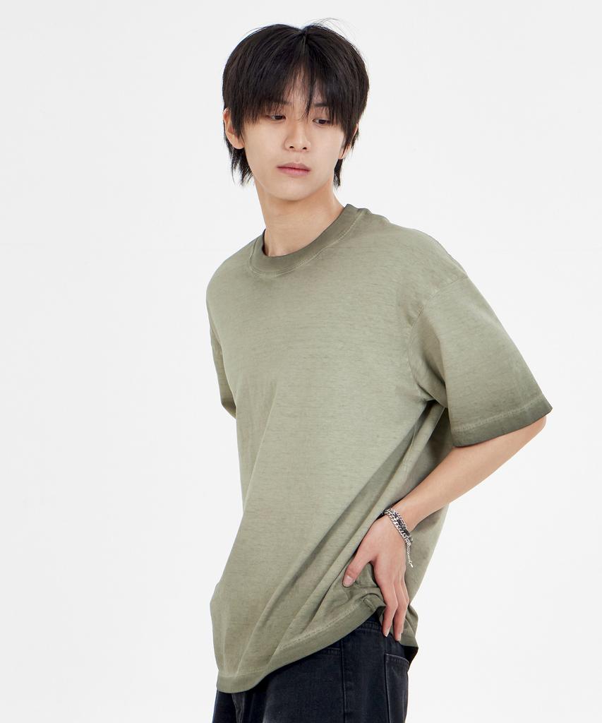 BY.L Fade Pigment T-Shirt Khaki