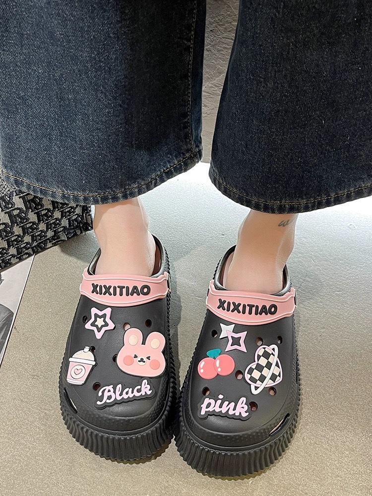 Women's Height-Boosting DIY Closed-Toe Platform Sandals