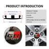 4pcs Car Badge Wheel Center Hub Cap Cover Accessories Auto Styling For Toyota GRsport Hilux Aygo Yaris Corolla Rav4 CHR Auris